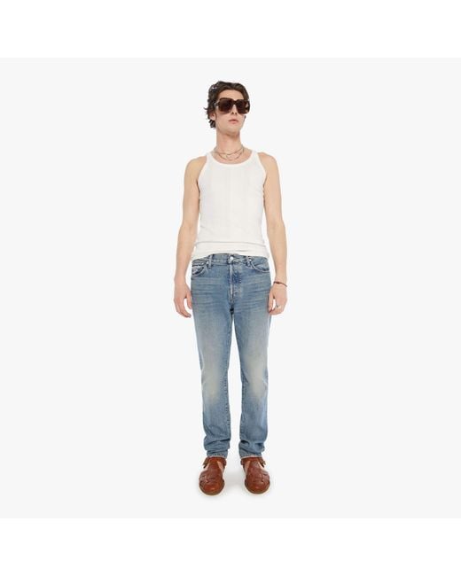 Mother Blue The Mega Neat Knuckle Down Jeans for men