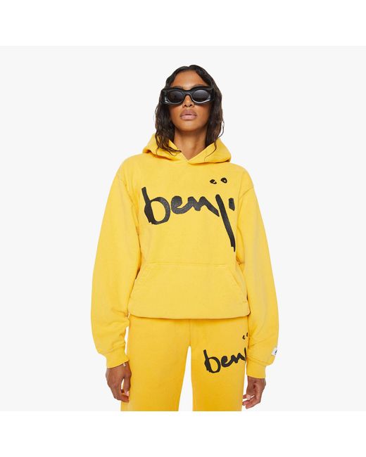 Cloney Yellow Benji Pull Over Hoodie Mustard for men