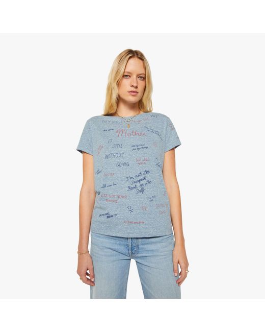 Mother Blue The Boxy Goodie Tongue Tied T-Shirt