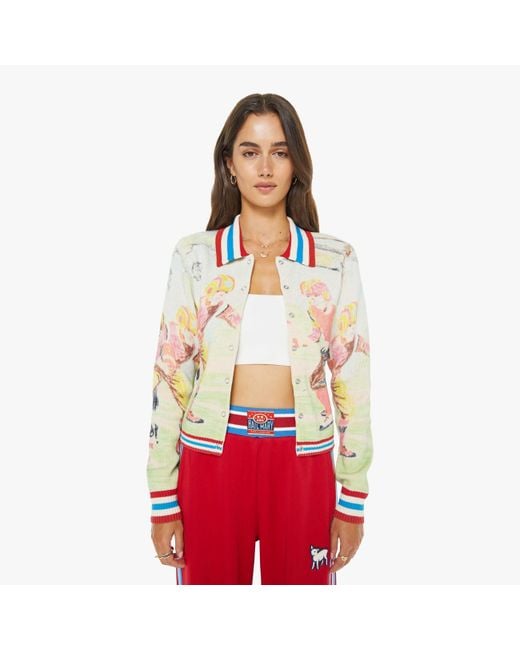 Mother Red The Slim Raquette Cardigan Scramble Shirt