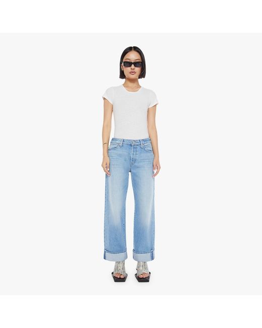 Mother Blue Petites The Lil Dodger Button Hover Cuff Funk N' Flair Jeans