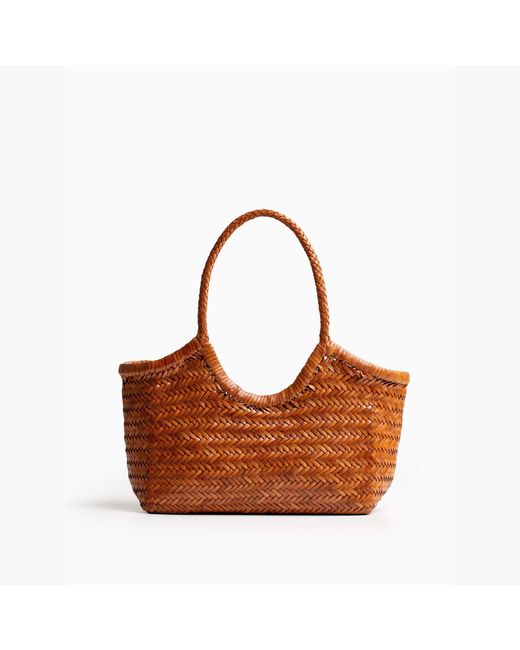 Basket Case Brown Kerala Leather Carryall