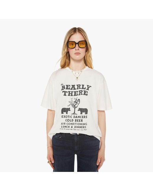 Mother White The Lowdown Bearly There T-Shirt