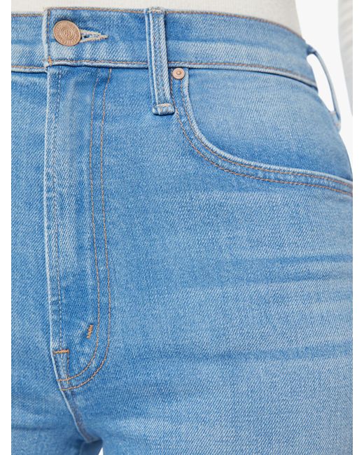Mother Blue The Rambler Zip Ankle Going Dutch Jeans