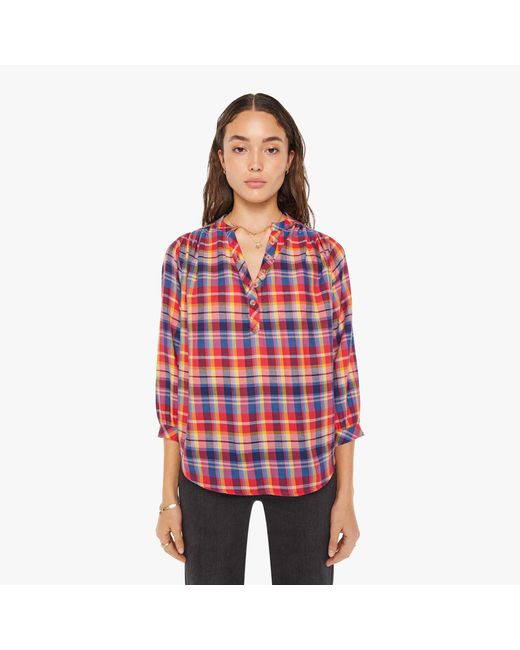 Mother Red The Push Over Top Rad Plaid