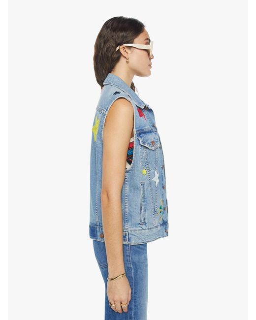 Mother Blue La Doublej X The Clean Armhole Drifter Vest Star Of Show Jacket