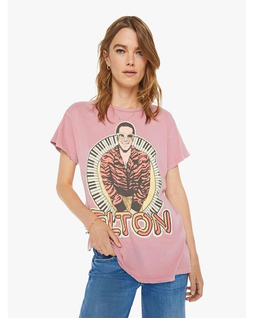 MadeWorn Red Elton John T-Shirt Petal T-Shirt