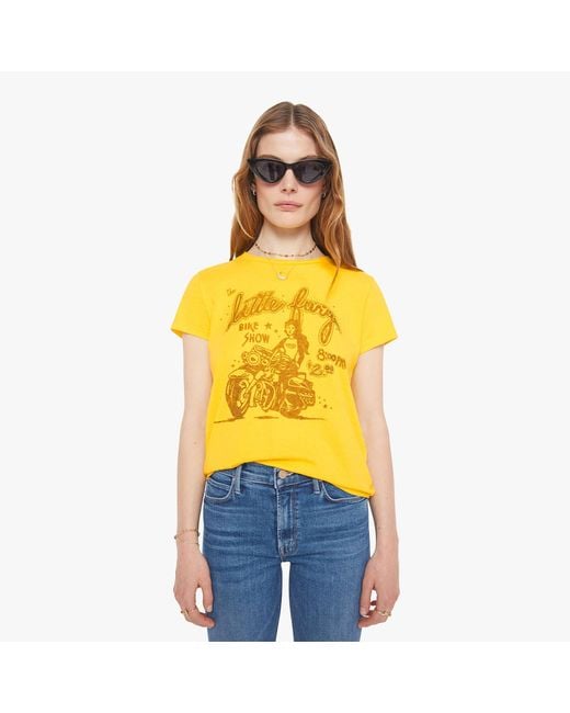 Mother Yellow The Boxy Goodie Little Fury T-Shirt