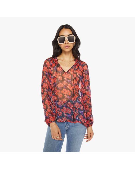 Natalie Martin Red Penny Blouse