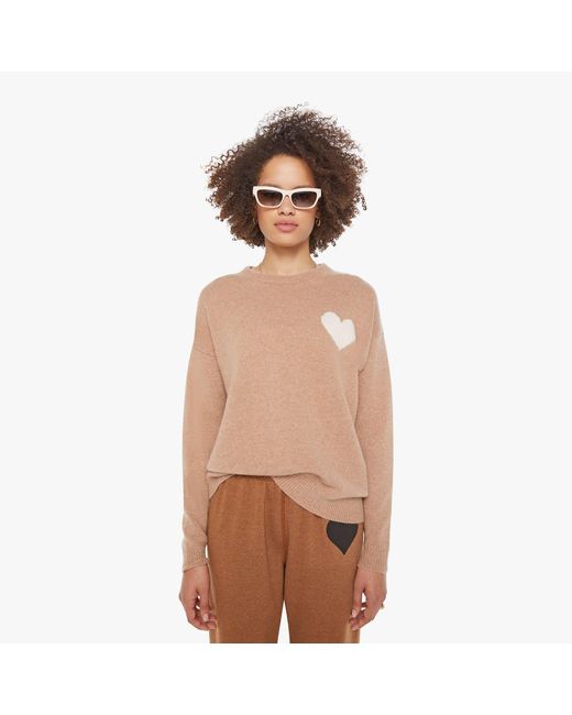 SPRWMN Natural Heart Logo Sweatshirt Almondine