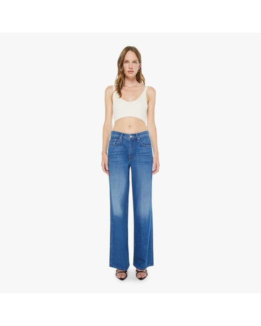 Mother Blue The Mid Rise Maven Skimp Big Tipper Pants