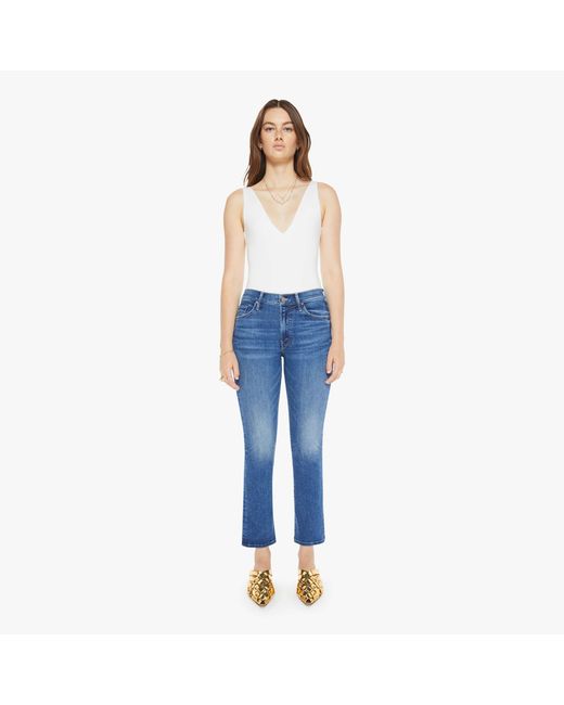 Mother Blue The Insider Flood Over The Top Jeans