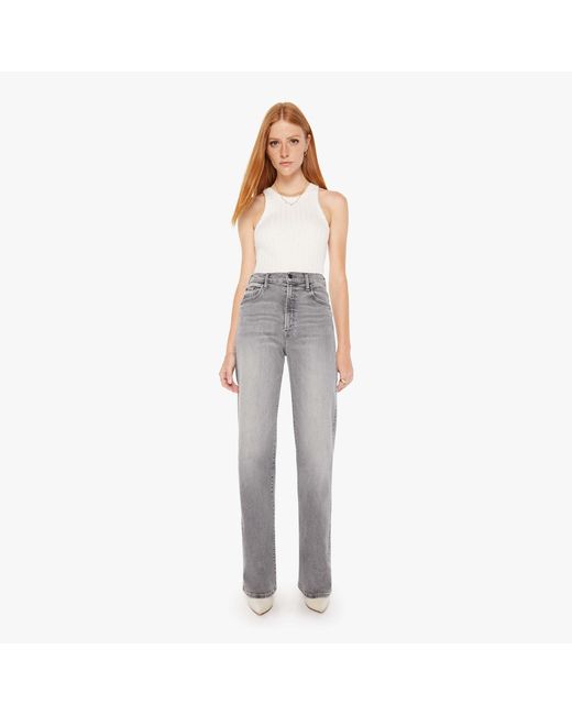 Mother Gray The Lasso Heel Barely There Pants