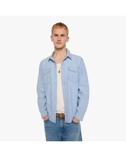 Mother Blue The Speed Date Leave Shop Light On Shirt for men