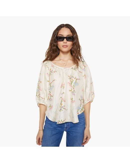 La Prestic Ouiston White Moisson Top Broderie Ecru