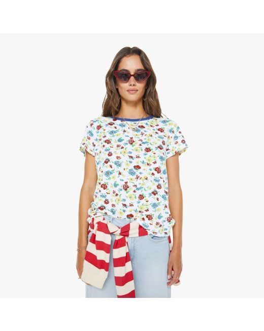 Mother White The Lil Goodie Bell Rose Bowl T-Shirt