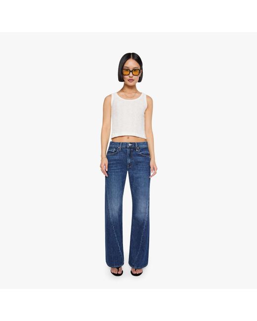 Mother Blue Petites The Lil Bookie Twist Sneak Did You Bring Me Anything? Jeans