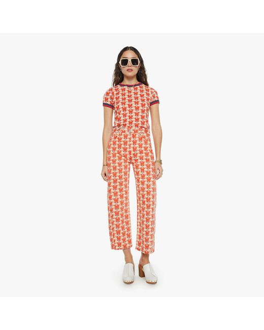 Mother White La Doublej X The Half-Pipe Ankle Pull My Petaltail Pants