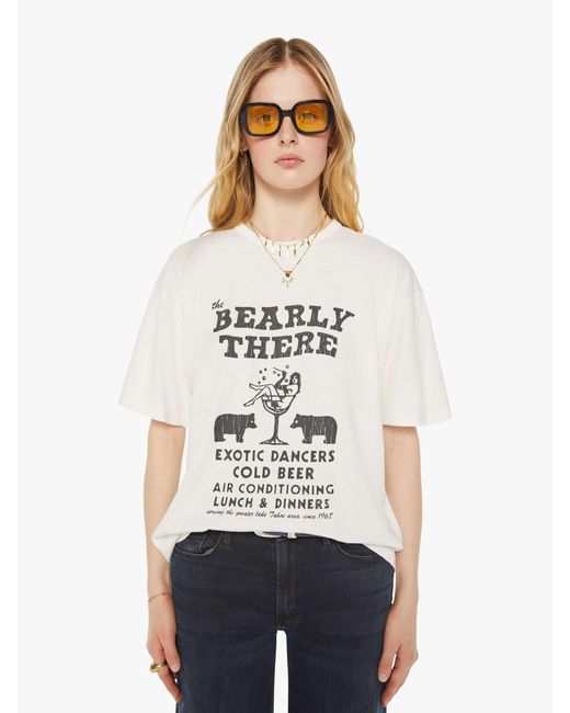 Mother White The Lowdown Bearly There T-Shirt