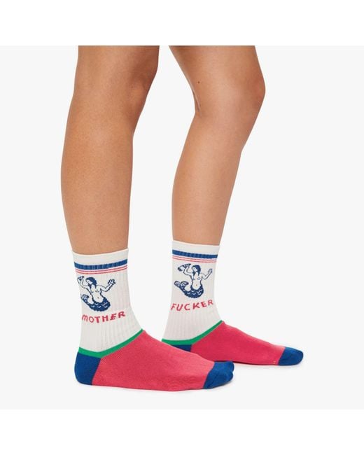 Mother White The Half-Calf Swim Club Socks