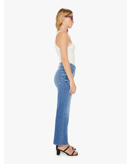 Mother Blue Petites The Lil' Zip Rambler Flood Out Of The Jeans