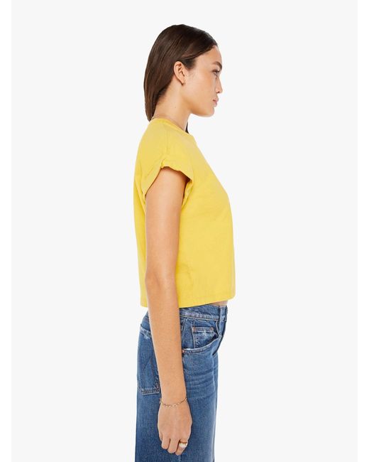 Mother Yellow The Keep On Rolling Pocket T-Shirt Super Lemon T-Shirt