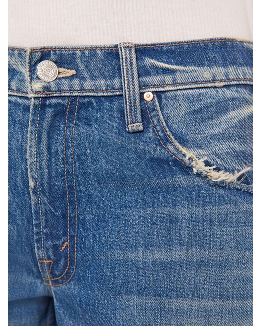 Mother Blue The Down Low Spinner Heel Bde Jeans
