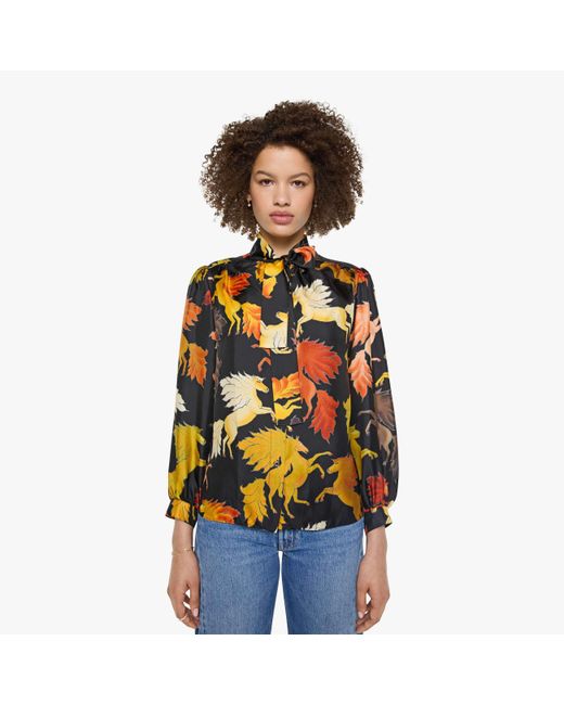 La Prestic Ouiston White Francoise Shirt Chevaux De Feu Noir