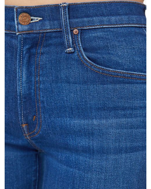 Mother Blue The Mid Rise Rambler Zip Ankle Coastal Colors Jeans