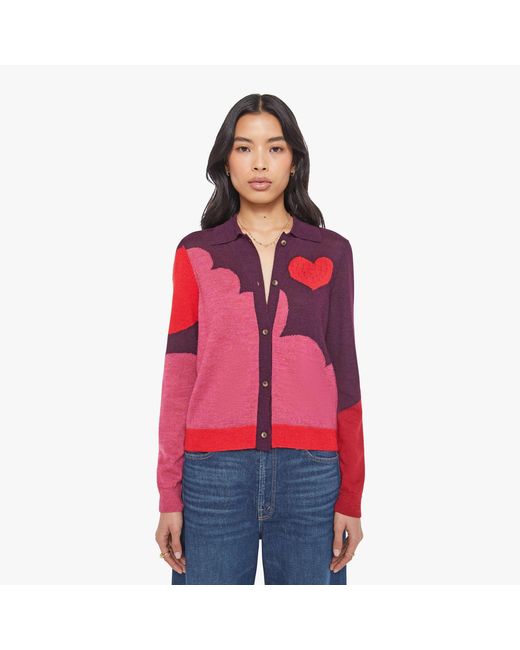Mother Red The Racquet Cardigan Pop Art Shirt