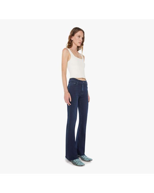 Mother Blue The Weekender Fray Chip On My Shoulder Jeans