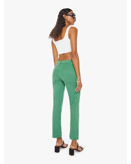 Mother Green The Mid Rise Rider Ankle Leprechaun Pants