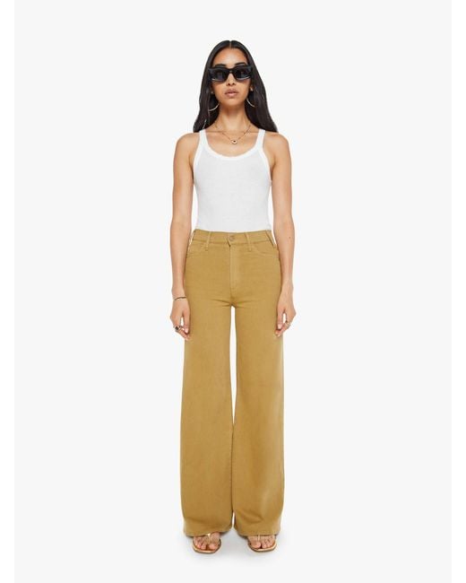 Mother Metallic The Hustler Roller Long Time Bronze Mist Jeans