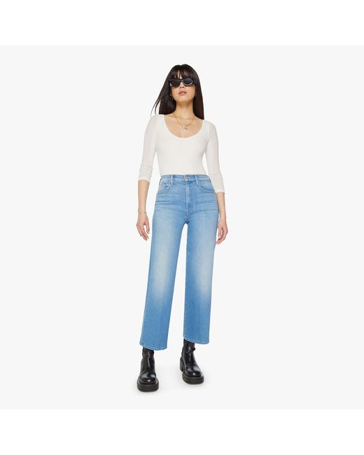 Mother Blue The Rambler Zip Ankle Going Dutch Jeans