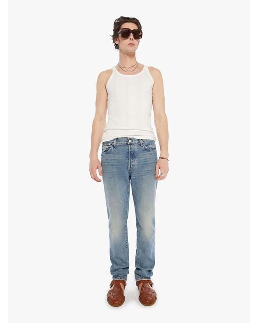 Mother Blue The Mega Neat Knuckle Down Jeans for men
