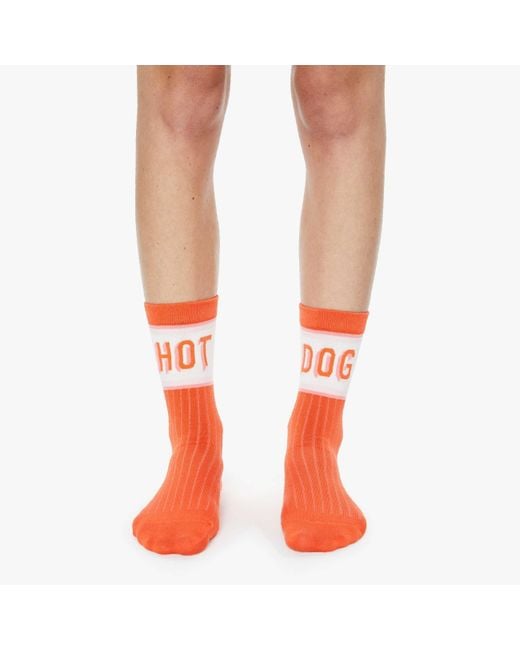 Mother Orange The Half-Step Hot Dog Socks