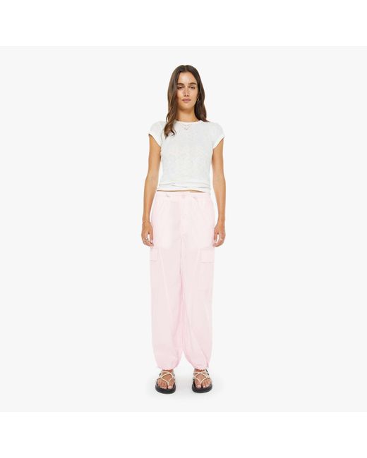 Mother Pink The Seamed Skydiver Flood Ballerina Pants