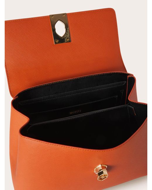 Maxi Just bag in tessuto spalmato di mötivi in Orange