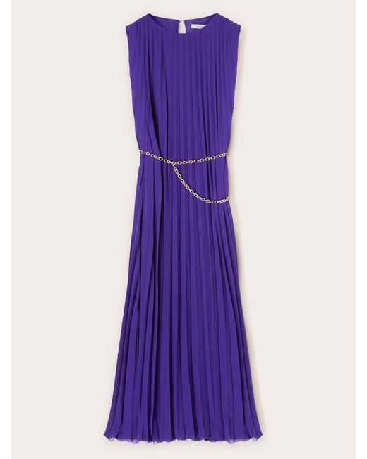 Maxi abito plissé di mötivi in Purple