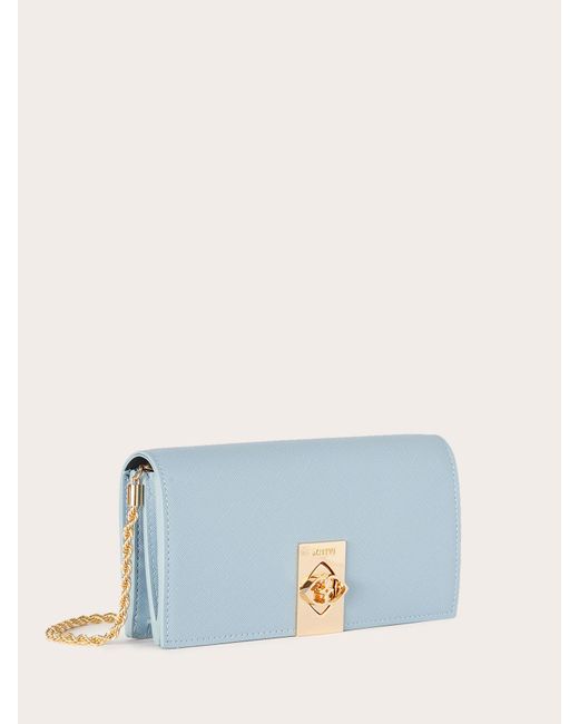 Wallet Bag in tessuto spalmato di mötivi in Blue