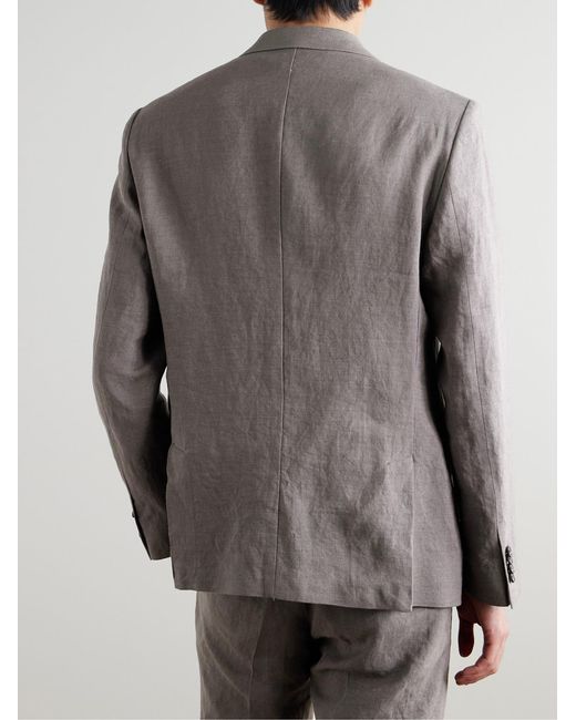Mr P. Gray Regular-Fit Linen Suit Jacket for men