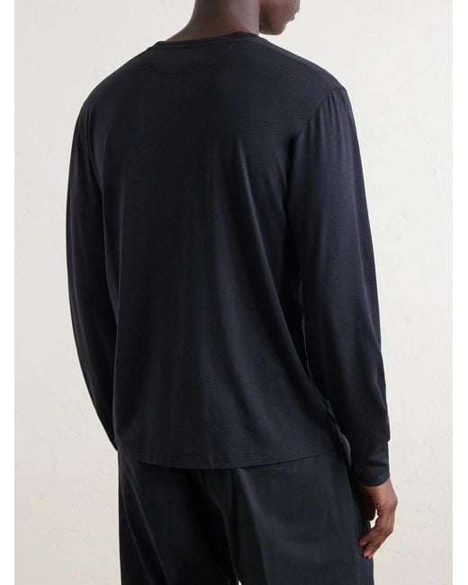 Tom Ford Blue Slim-Fit Lyocell And Cotton-Blend Jersey T-Shirt for men