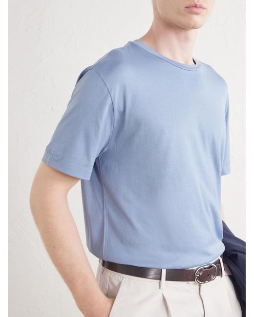 Ralph Lauren Blue Cotton-jersey T-shirt for men