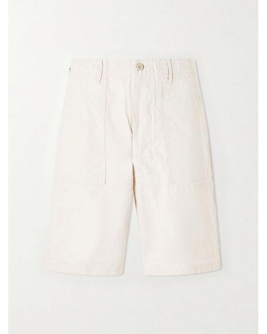 Orslow Natural Summer Fatigue Straight-leg Cotton Shorts for men