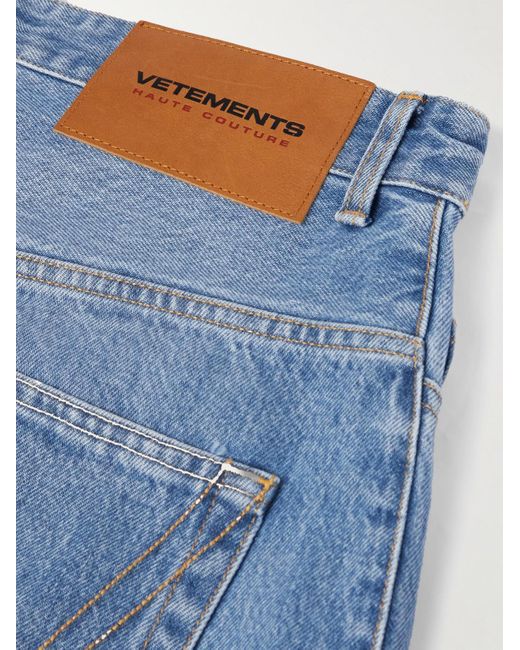 Jeans a gamba larga Big Shape di Vetements in Blue da Uomo