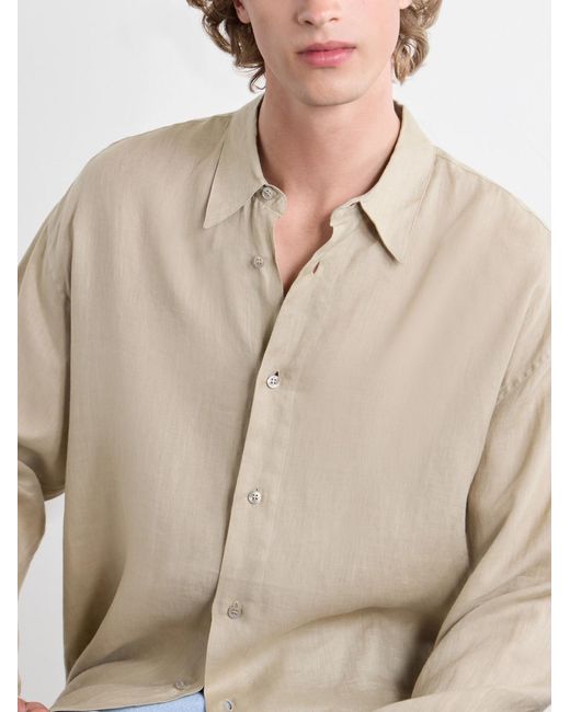 Studio Nicholson Natural Rafe Linen Shirt for men