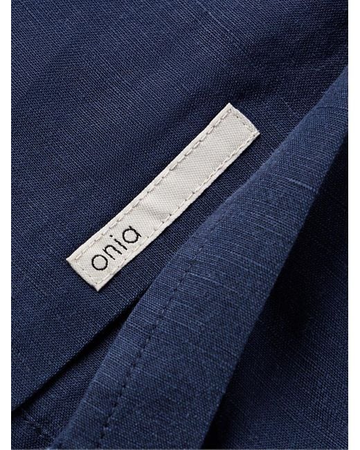 Onia Blue Air Linen And Lyocell-blend Shirt for men