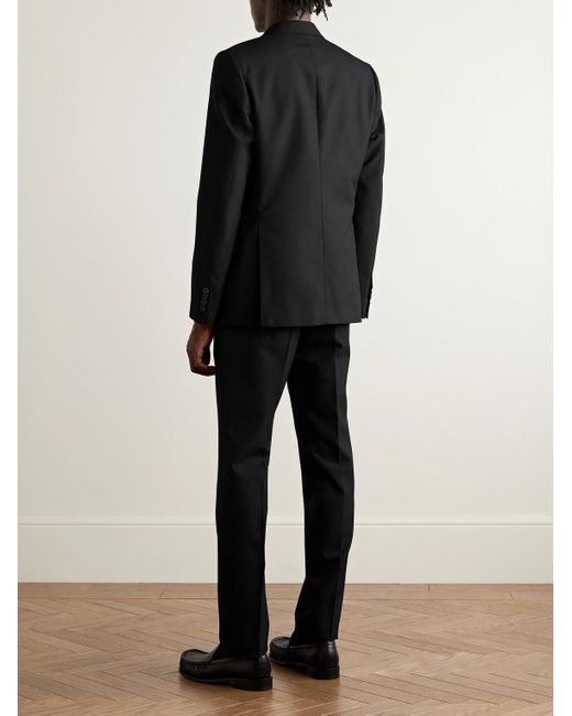 Dries Van Noten Black Slim-Fit Grain De Poudre Wool Suit for men