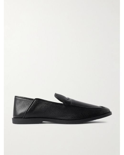 George Cleverley White Mayfair Ii Collapsible-Heel Deerkskin Loafers for men