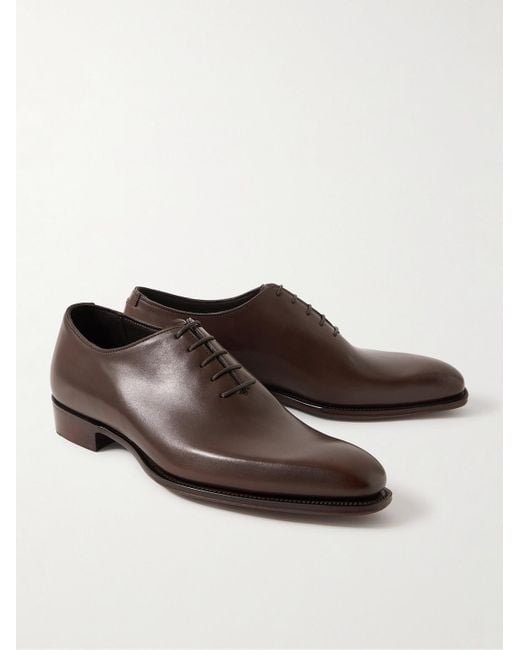 George Cleverley Brown Merlin Leather Oxford Shoes for men